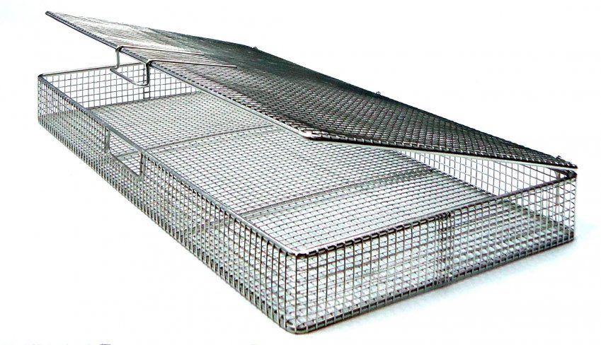 CESTO DE MALLA CON TAPA