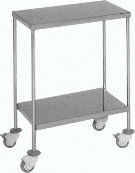 MESA AUXILIAR CON ESTANTES LISOS