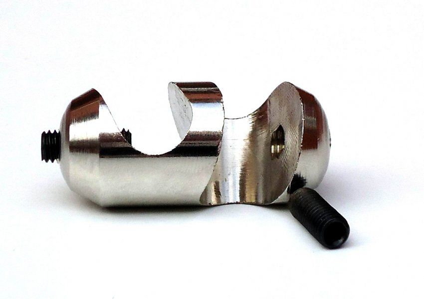NUEZ DOBLE DE ALUMINIO CON TORNILLO ALLEN