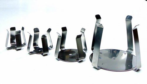 CLIPS PARA ERLENMEYER EN ACERO INOXIDABLE