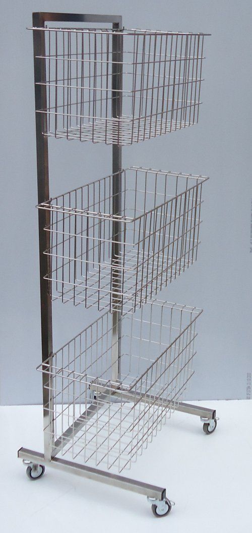 SOPORTE CON RUEDAS PARA COLGAR CESTOS