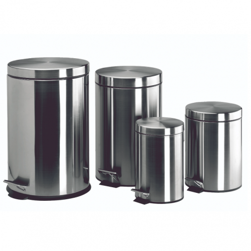 Acero inoxidable AISI 304.
Con abertura a pedal.
Cubo interior de plástico extraible.






Ref.
Ø
Alto (mm)
Volumen (litros)


CB2070
290
440
20


CB2071
250
390
12


CB2072
205
280
5


CB2073
170
255
3





 