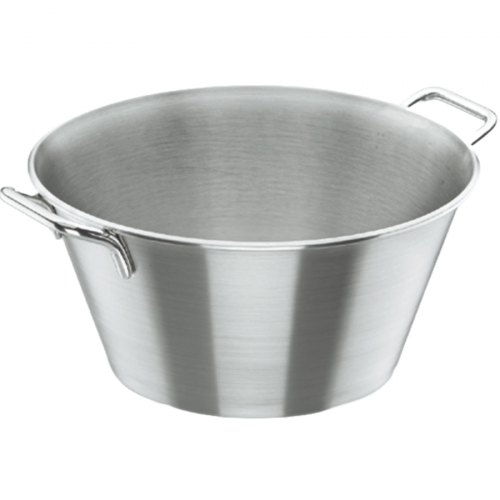 Acero inoxidable AISI 304.
Con asas.






Ref.
Ø
Alto (mm)
Volumen (litros)


CB1185
280
132
5


CB1186
320
145
7


CB1187
360
160
11


CB1188
400
180
15


CB1189
450
200
22


CB1190
500
220
30