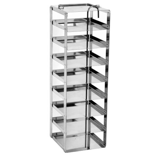 RACKS PARA CONGELADORES HORIZONTALES CON VARILLA DE SEGURIDAD PARA CAJAS DE 135X135 MM