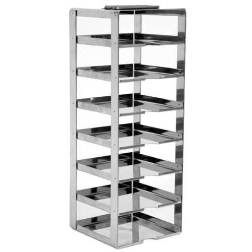 RACKS PARA CONGELADORES HORIZONTALES CON PESTAÑA DELANTERA Y HUECO PARA FACILITAR LA EXTRACCIÓN PARA CAJAS DE 135X135 MM