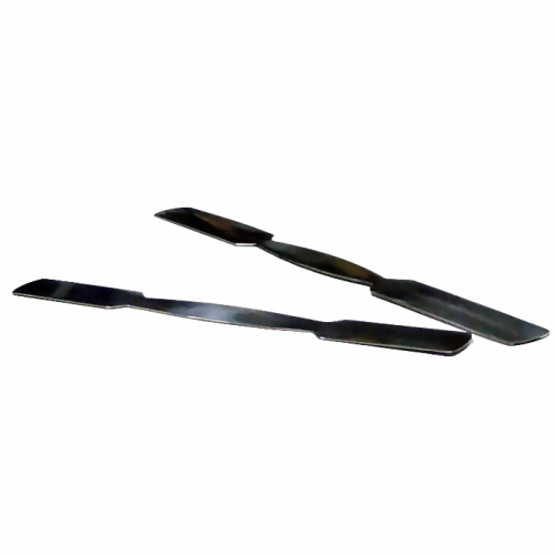 Acero inoxidable.
Punta redonda.






Ref.
Largo (mm)
Ancho(mm)


EA2066
150
18


EA2067
200
18