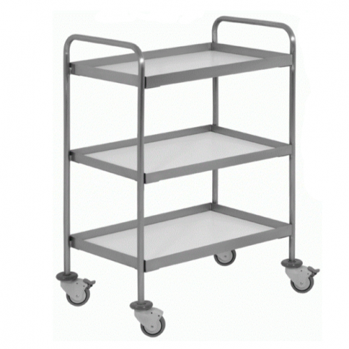 Acero inoxidable AISI 304.
Tres baldas con reborede de 30 mm.
Ruedas con parachoques.
Dos ruedas con frenos.






Ref.
Ruedas Ø (mm)
Dimensiones (mm)


CB3075
75
630x410x900